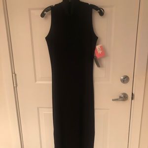 Misook high neck midi dress
